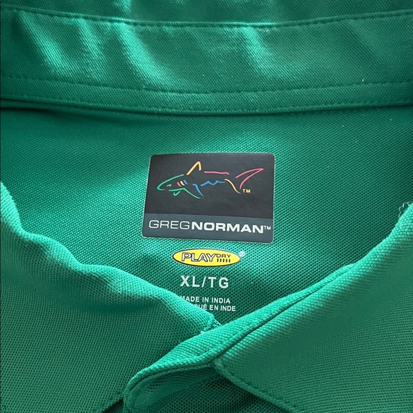 Greg Norman Collection Men's Vibrant Green Polo - Picture 2 of 3